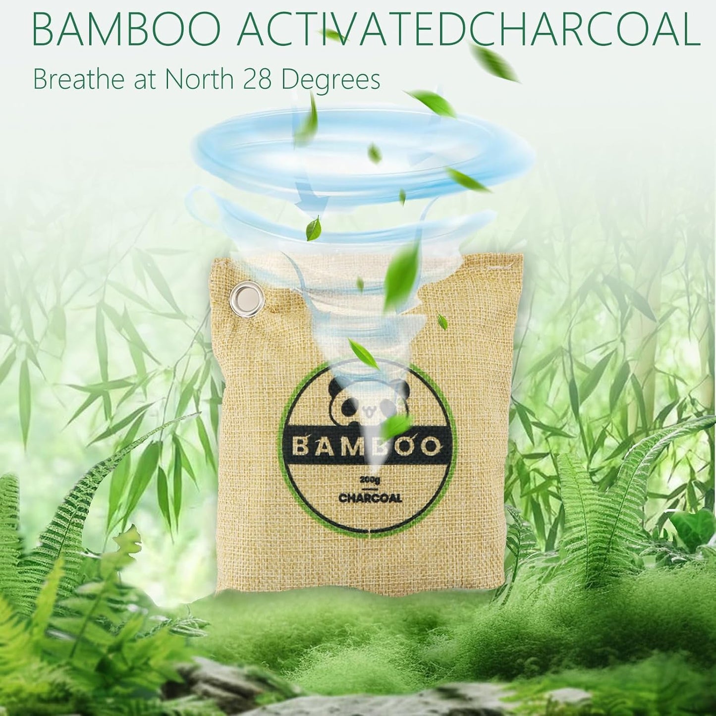 Activated Charcoal Odor Absorber,deodorizer odor eliminator for Home Car Shoes Closet Garage Basement Drawer,Smoke Odor,Natural & Reusable(4x200g Large + 2x75g Small)