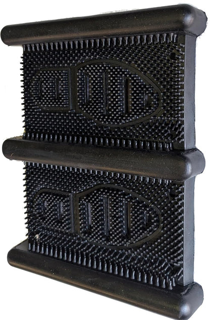 HomeRoots 13" X 16" Black Outdoor Rubber Boot Scraper