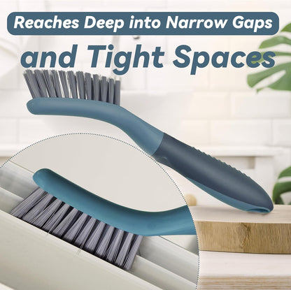 2 Packs Small Brushes for Cleaning, Stiff Bristle Grout Scrub Brushes for Kitchen, Bathroom, and Tile Floors, Ideal for Gaps, Crevices, and Window Tracks