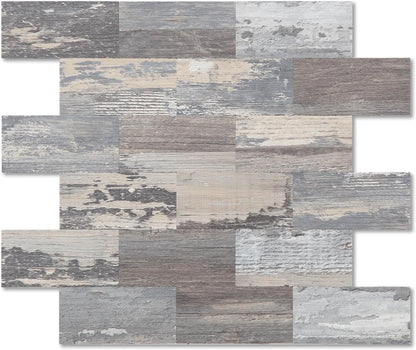 2026 New Upgrade Peel and Stick Backsplash Tile, Peel and Stick 11.34" X 11.57" Wall Tile for Kitchen, Bathroom, Fireplace, Laundry (Beige Ecru, 10 Packs)