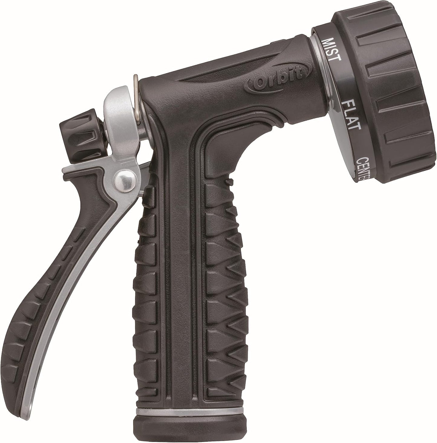 Orbit 58993 7-Pattern Watering Nozzle with Thumb Control, Black
