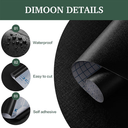 Dimoon 17.7''x118'' Peel and Stick Wallpaper White Contact Paper for New Environmentally Friendly Materials Thickening Upgrade Embossed Renter Friendly Wall Paper Modern Vinyl Wrap Countertop Bedroom