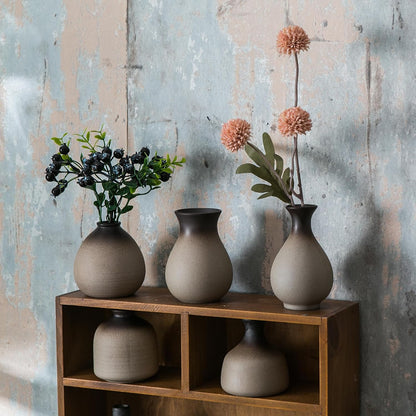 JOJUNO White Bud Vases, Small Ceramic Vase Set of 11, Mini Pottery Vases for Flowers, Decorative Pieces for Home Modern Decor, Boho Decor, Chic Accents for Living Room Dining Table Shelves