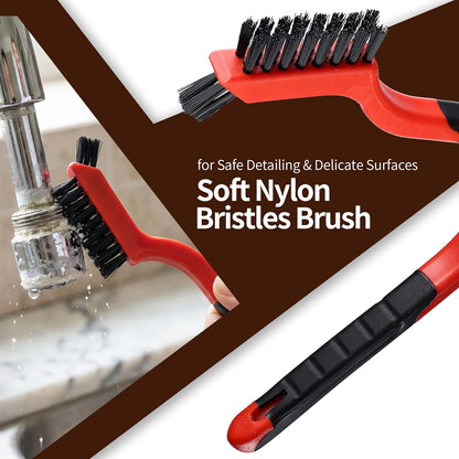 13PCS Window Sill Cleaner Tools - Deep Clean Crevice Cleaning Brush for Window/Door Tracks, Sill, Tile Lines, Kitchen Gunk, Bathroom Counters
