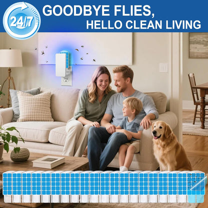 20 Pack Fly Trap Refills Compatible with WowCatch N386A Fly Trap | Double-Sided Sticky Glue Cards, Indoor Flying Insect Trap Refills, Mosquitoes, Gnats, Flies and Other Bugs