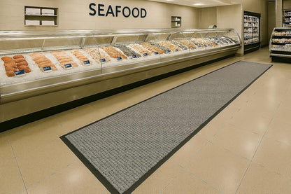 Guardian WaterGuard Indoor/Outdoor Wiper Scraper Floor Mat, Rubber/Nylon, 3'x4', Grey