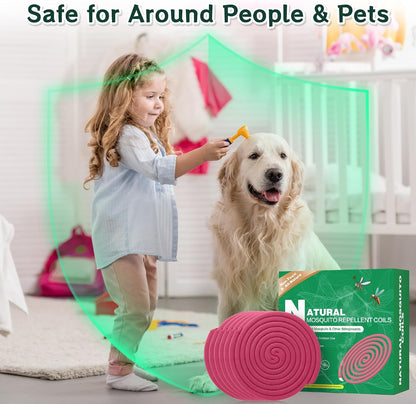 30Pack Mosquito Repellent Coils - Mosquito Repellent Outdoor Patio with 5-7 Hour Protection Covers 12ft, Mosquito Bits Safe & Effective for Yard, Patio, Camping, Garden, Deck & BBQ Areas