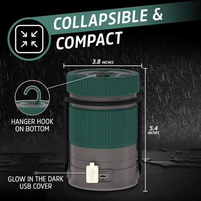 Energizer S-500 Hybrid Power Camping Lantern, Solar, Rechargeable, or AA Battery Powered, IPX4 Water Resistant Bright LED Lantern