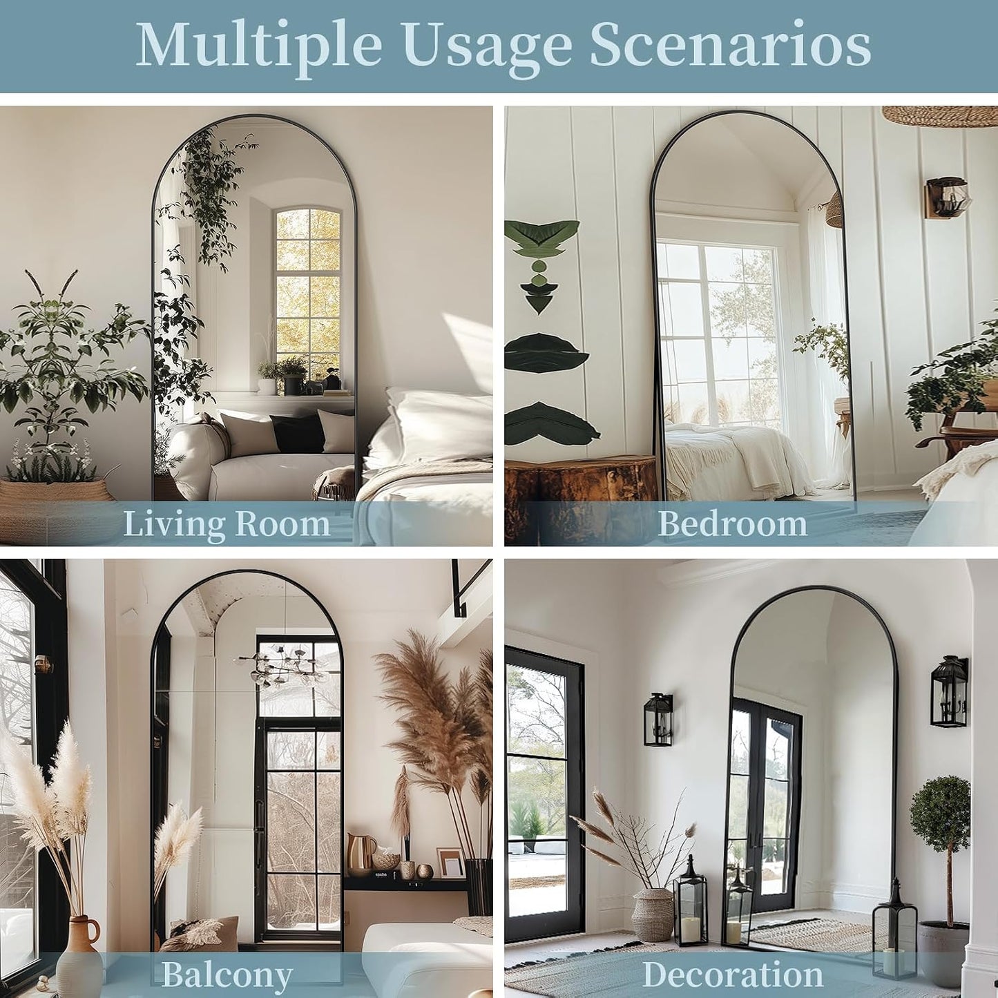 Full Length Mirror with Stand, 71"x28" Arched Full Body Large Stand Up Aluminum Frame Floor Standing Mirror, Freestanding Hanging Leaning Mounted for Bedroom Living Room Entryway Gold