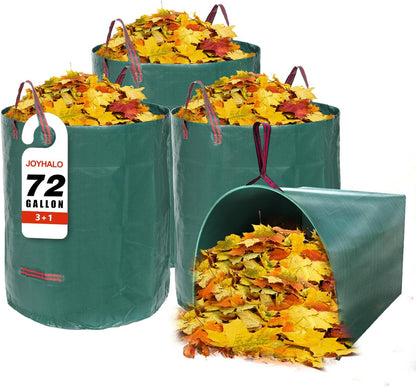 Outdoor Metal Leaf Bag Holder Stand, Fits 30-45 Gal Garbage Bags, Portable | Yard waste bag holder, Garden trash bag frame, Freestanding leaf bag stand, Camping garbage can, Disposable bag holder