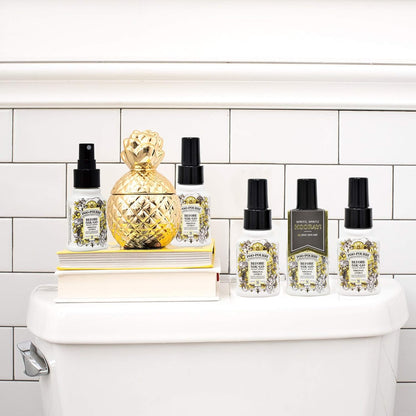 Poo-Pourri Before-You-Go Toilet Spray, Bamboo Rain, 2 Fl Oz, Up to 100 Uses, Bathroom Odor Deodorizer with Essential Oils for Home or Work, Travel Essentials, TSA Approved Size, Bamboo & Fresh Grass