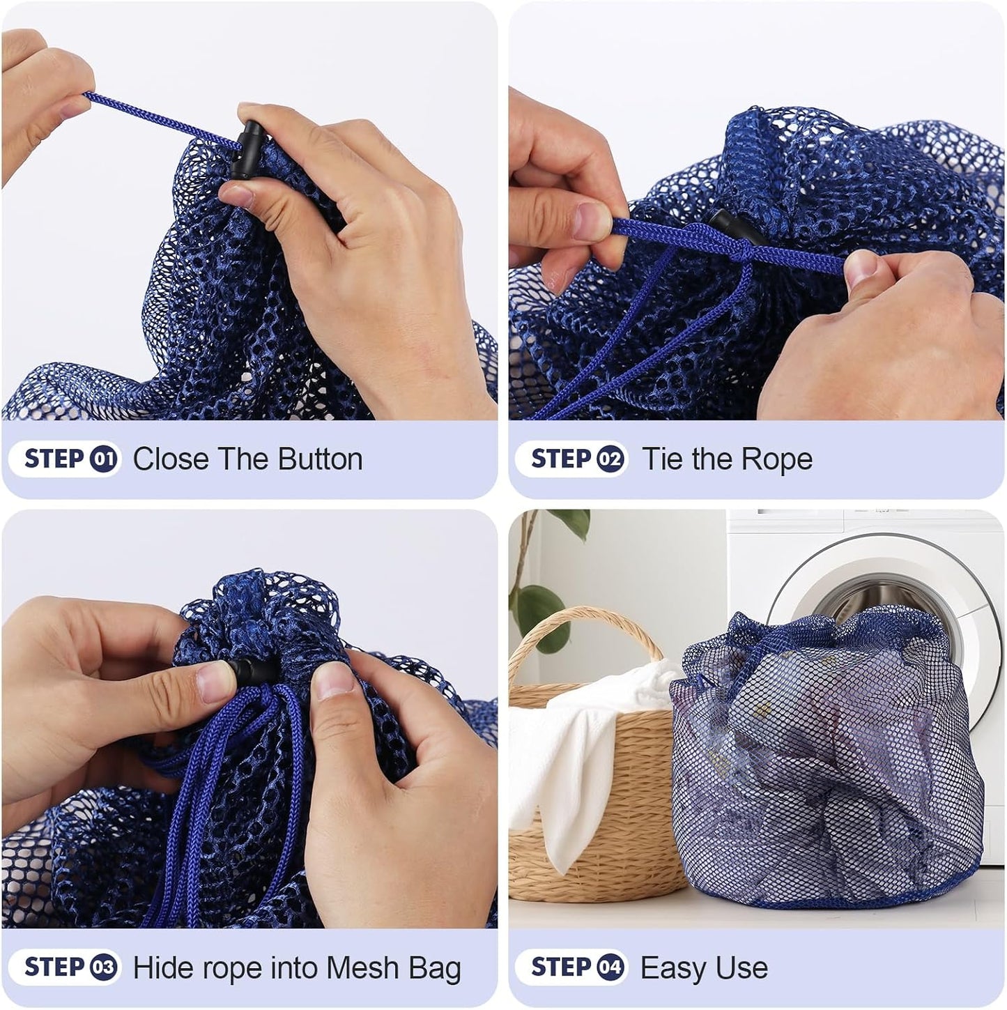 3 Pack XXL Mesh Laundry Bags for Delicates, Extra Large Laundry Wash Bags for Clothes,Bed Linen,Toys with Drawstring Closure Sturdy(3 XXLarge 28 x 26 Inches)