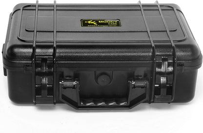 8" Small Hard Case with Pluck Foam Insert, 8.6 x 4.9 x 1.9 Inch - Protective Waterproof Plastic Tiny Box for Storage Medical item, Micro Tools - Lockable, Portable for Travel