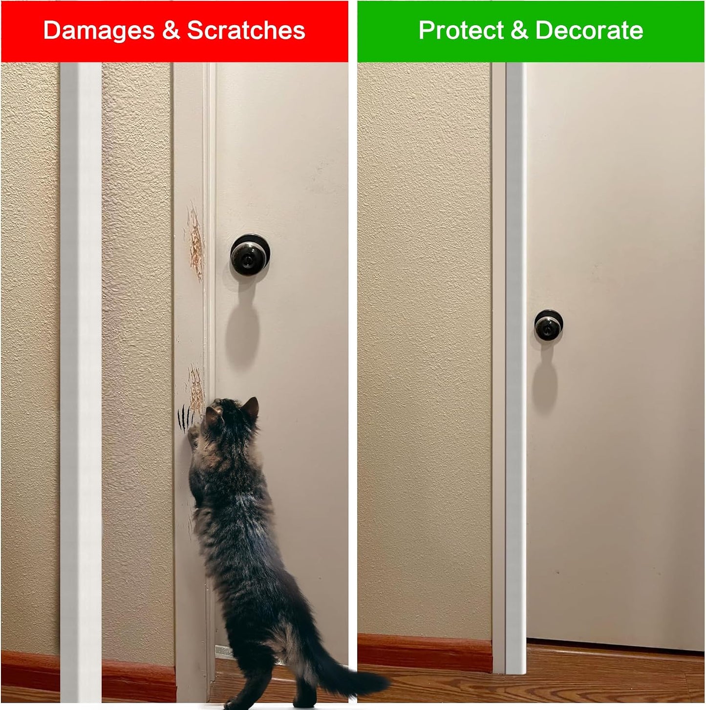 Wall Corner Protector, Walls Edge Protector，Self-Adhesive Wall Corner Guards,PVC Double Side Edge Protector， Furniture Stairs Guard (Gray 2PCS 90cm/35.4in)