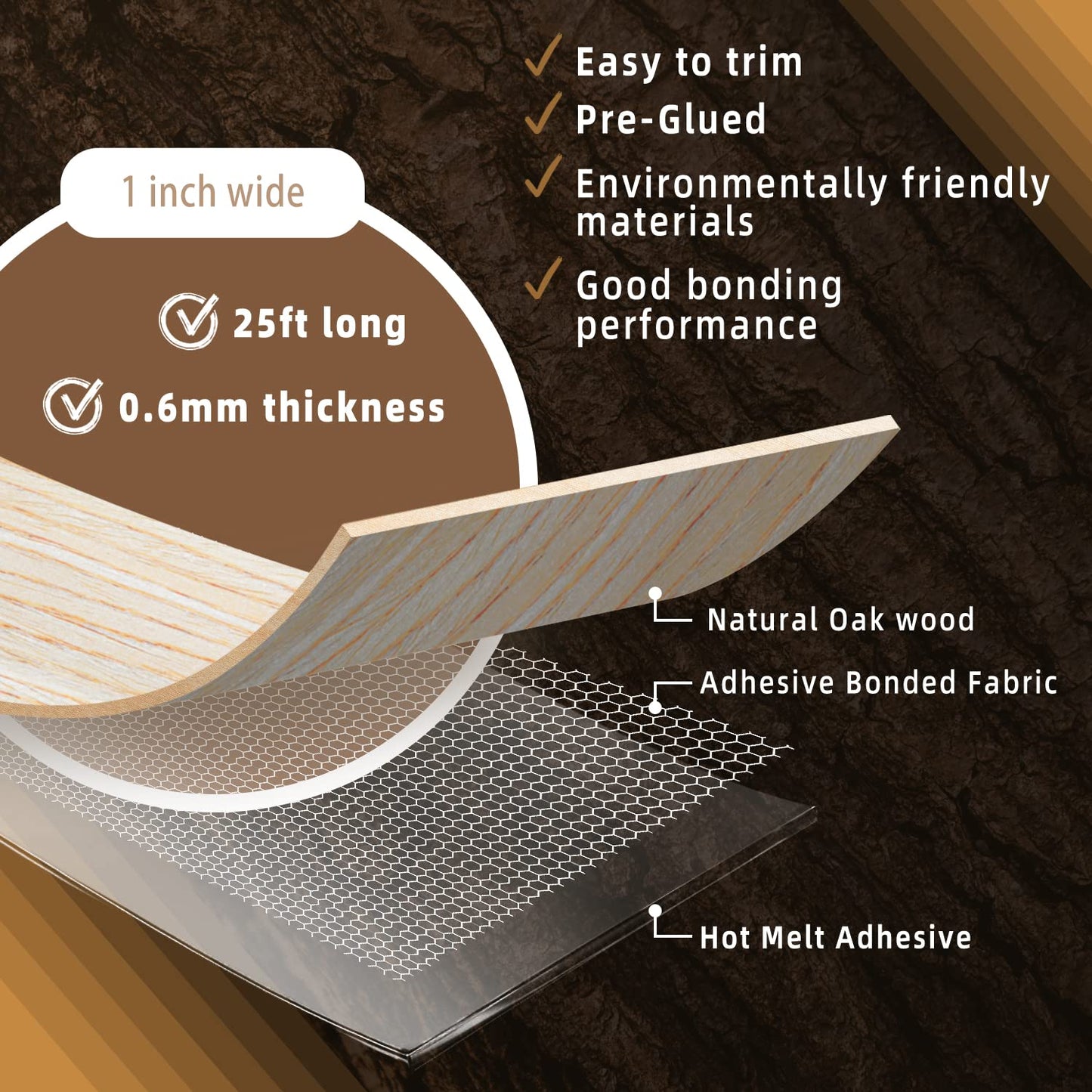 GSCIT Club Wood Grain Repair Tape, 2.4 inch X 15ft Self Adhesive Maple Grain Repair Patch for Tables, Chairs, Baseboards, Doors, Windows, Floors, Handicraft DIY. - Colors A