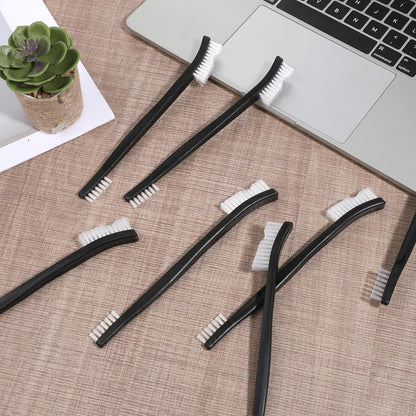 8 Pcs Small Cleaning Brushes, Double-Ended Jewelry Cleaning Brush Soft Nylon Bristles Detailing Crevice Brush Multifunctional Mini Gap Brushes for Jewelry Kitchen Sink Bathroom Corner Cars Small Space