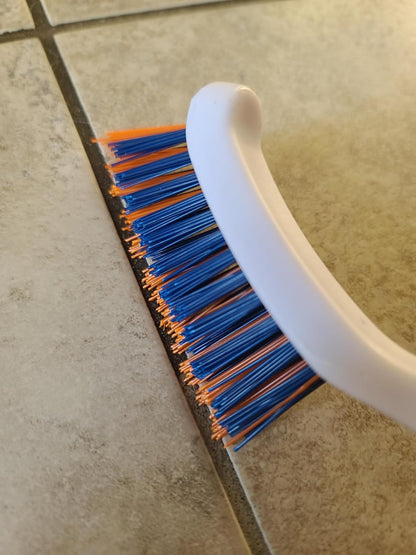 Bring It On Grout Cleaning Brush – Crevice Cleaning Brush with Stiff Nylon Bristles – Heavy-Duty Grout and Tile Cleaner Brush – Scrubbing Brush for Corners, Bathroom, Kitchen, Crevice Gaps