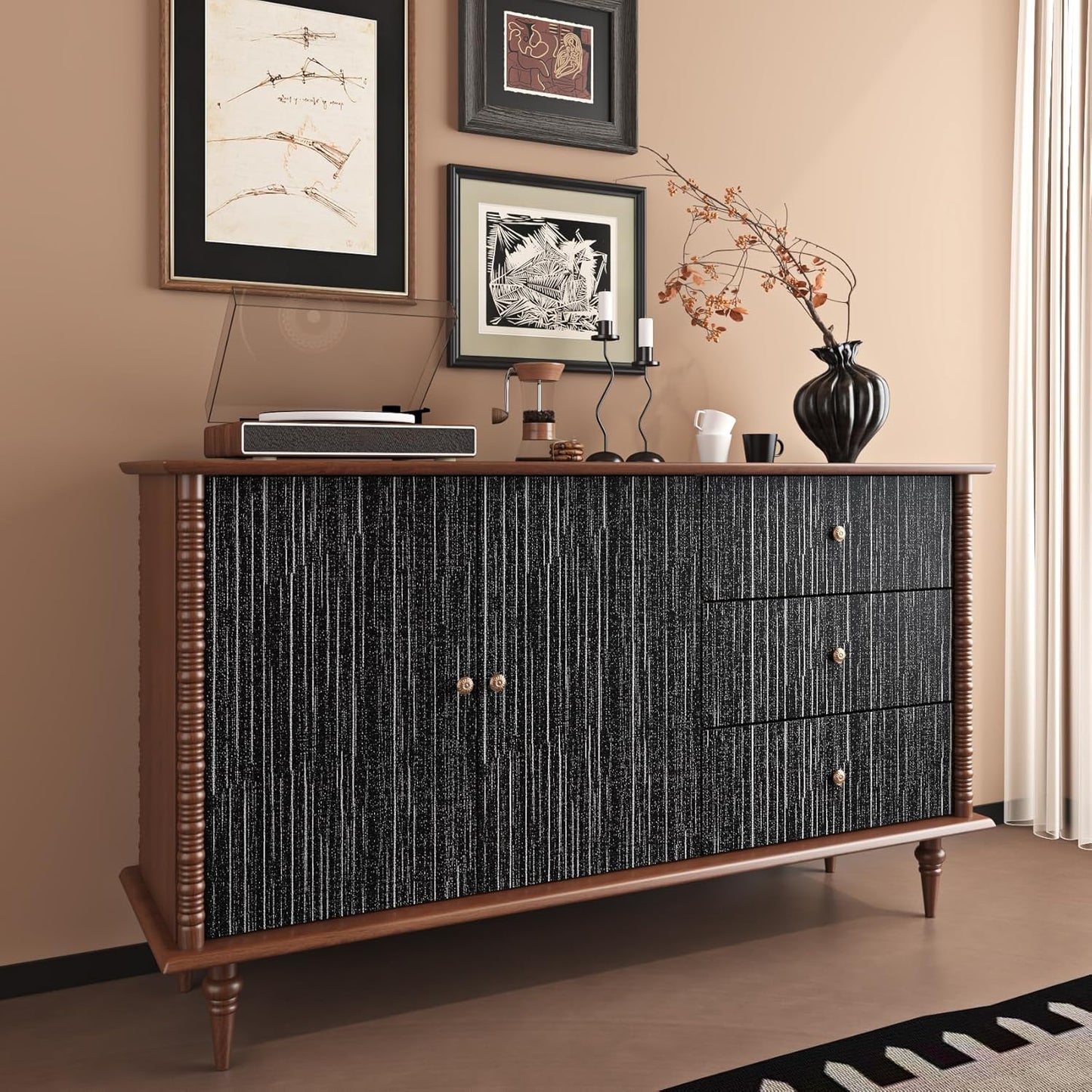 Livelynine Neutral Textured Wallpaper Peel and Stick Wall Paper for Bedroom Bathroom Living Room Removable Cream Textured Contact Paper for Cabinets Furniture Self Adhesive Vinyl Wrap 15.8x78.8