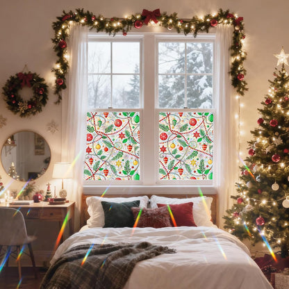 SOMWISE Frosted Glass Window Film, Heat Insulation, UV Block, Anti-Glare, One Way Privacy Tint, Static Cling for Home Bathroom Door, Renter Friendly, Day & Night Privacy