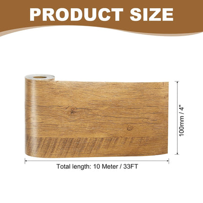 PATIKIL Self Adhesive Wood Grain Repair Tape 33'x 3", Multi-Use Realistic Wood Grain Repair Patch for Furniture Floor Door Table Chair Windows Handicraft DIY, Yellow Teak