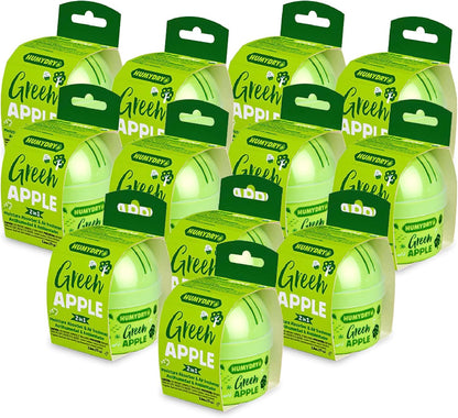 HUMYDRY Moisture Absorber Device, Mini Pack of 12 2.6oz, Up to 500 Days of Moisture and Humidity Control, Fights Summer Humidity, Green Apple Air Freshener, Small Space Dehumidifier, Non Electric