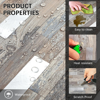 Midcard 10 Sheets Peel and Stick Backsplash PVC Wall Tile,for Kitchen Backsplash
