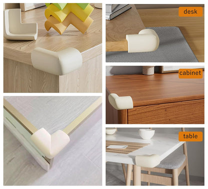 M2cbridge L Shape Extra Thick Furniture Edge Wall Corner Guard Desk Edge Cushion Bumper 6.5 Ft (Off White)