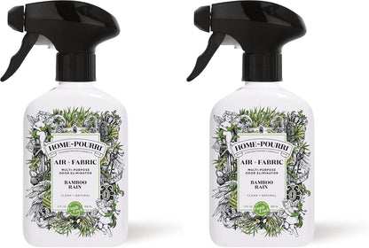Poo-Pourri Before-You-Go Toilet Spray, Bamboo Rain, 2 Fl Oz, Up to 100 Uses, Bathroom Odor Deodorizer with Essential Oils for Home or Work, Travel Essentials, TSA Approved Size, Bamboo & Fresh Grass