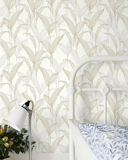 Heroad Boho Peel and Stick Wallpaper Beige Renter Friendly Wall Paper Peel and Stick Modern Contact Paper Neutral Geometric Wallpaper for Bedroom Bathroom Cabinets Decor Vinyl Waterproof 17.3"x78.7"