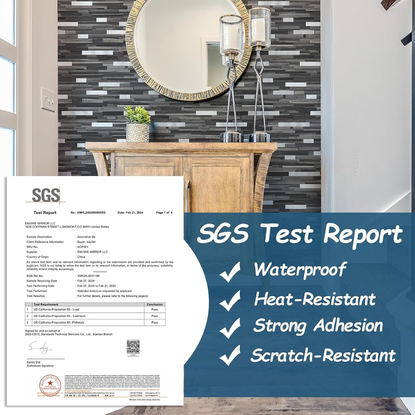 Yipscazo 2026 New Upgrade 11.34" X 11.57" Peel and Stick Backsplash, Stick on Backsplash Tiles for Kitchen, Bathroom, Fireplace (10 Sheets, Beige Rocks + Rose Gold)