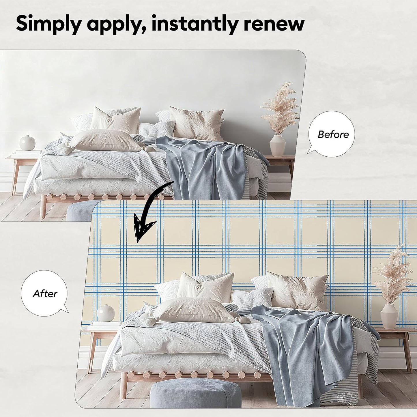 17"x118" Peel and Stick Wallpaper for Renter Friendly, Removable Wallpaper Peel and Stick, Self-Adhesive Textured Contact Paper for Walls, Cabinets, Countertops(Geometric Clay)
