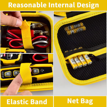 Case for Klein Tools VDV500-705/820/063 Wire Tracer Tone Generator,Bag Only | Probe Kit Continuity Tester Holder, for Ethernet / Telephone / Speaker / Coax / Cable Toner, for Electricians, Jet Black
