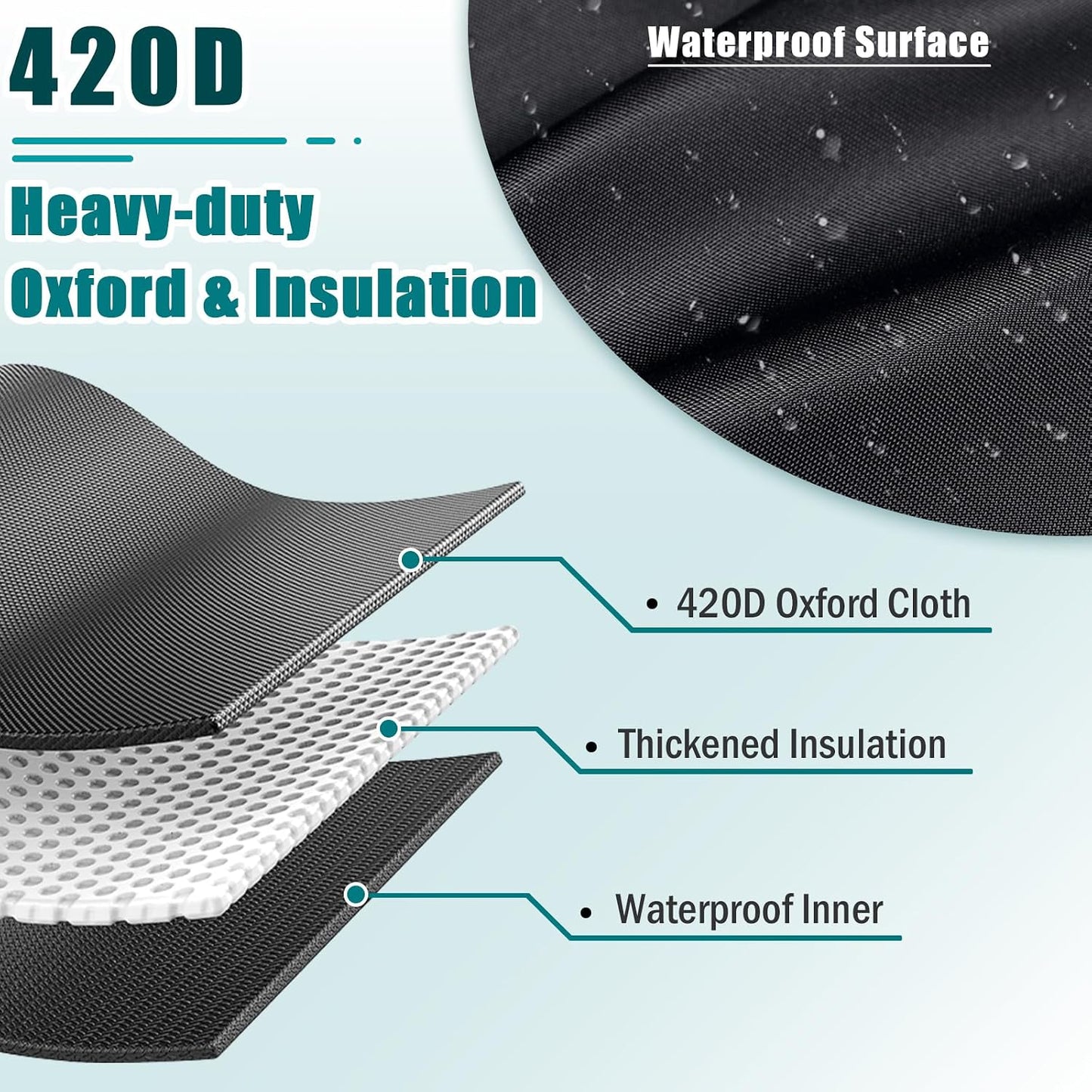 Outdoor Faucet Cover Socks with Reflective Strips, 25" x 13" Insulated Garden Faucet Socks for Winter Freeze Protection, Thicker Outdoor Spigot Cover Tap Hose Bib Socks