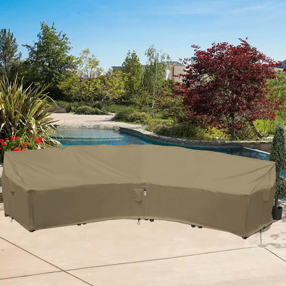 Patio Deck Box Cover, 63x30 Inch Fire Pit Covers with Straps and Handles, Waterproof Heavy Duty Outdoor Furniture Winter Cover for Keter, Suncast, Lifetime Container
