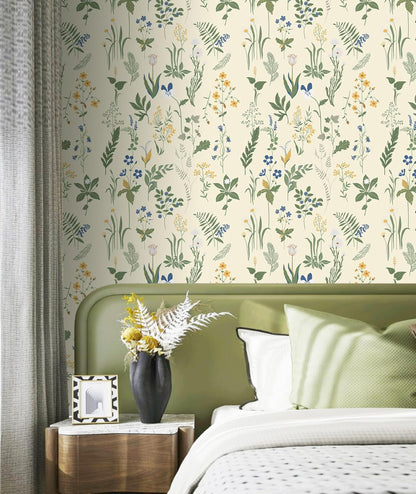 Removable Peel and Stick Wallpaper Boho 17.5 x 118 in Floral for Bedroom Bathroom Easy Peel Off Stick on Wallpaper Contact Paper Renter Friendly Wall Paper