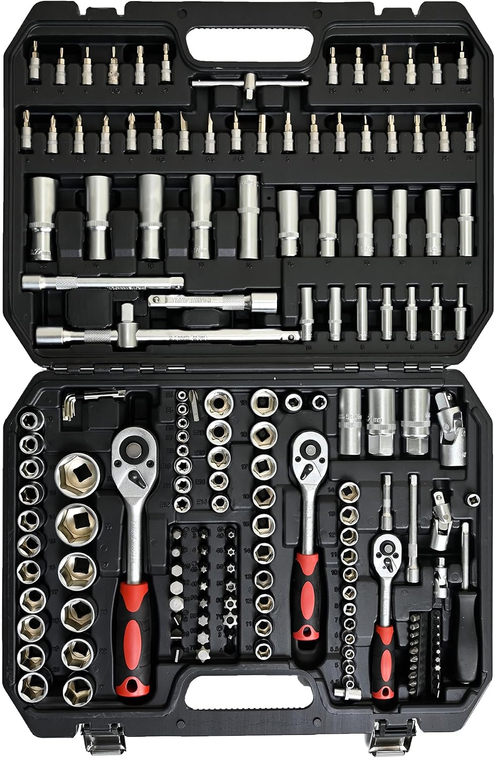 899PCS Tool Set, Household Tool Kit with Rolling Tool Box, Complete Tool Box Set Hand Tool Set with Tool Box, Mechanic Tool Set Rolling Tool Set for Home/Auto Repair Tool Set (Black)