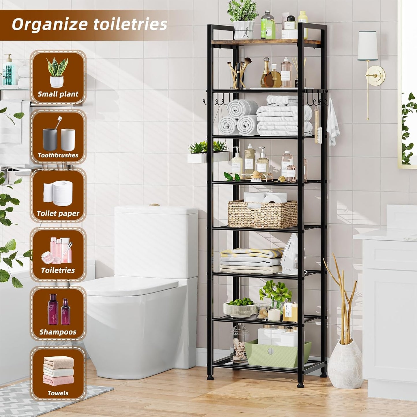 Simple Trending Tall Shoe Rack Storage Holds 40 Pairs, 10 Tier Shoe Organizer Shelf Large Capacity for Entryway Closet, Black