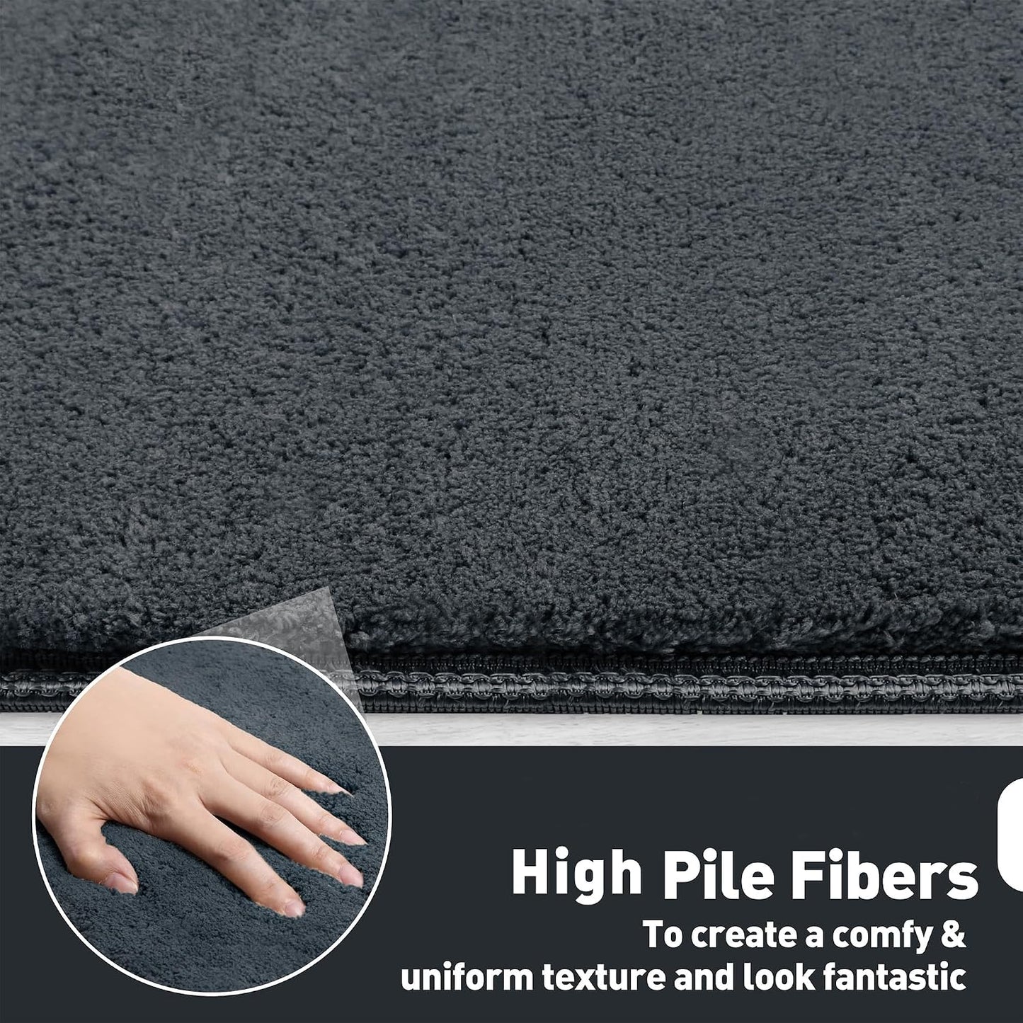PURE ERA Carpet Stair Treads Ultra Plush 9.5" X 30"Soft Bullnose Indoor Stair Protectors Pet-Friendly Non-Slip Skid Resistant Tape Free Washable Reusable(2 Pieces,Brown)