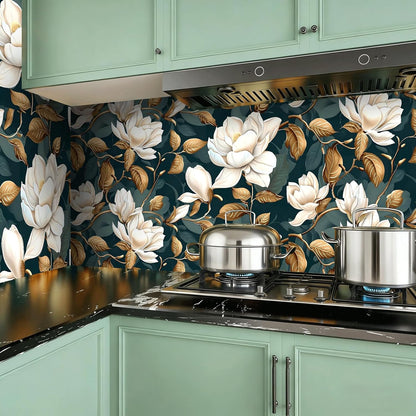 Peel and Stick Wallpaper, Soft Wildflower Botanical Contact Paper, PVC Vinyl Removable Wall Covering, Waterproof Easy-Clean, No Residue Renter Friendly, Neutral Decor, 39.4x17.3 in (Flowers2)