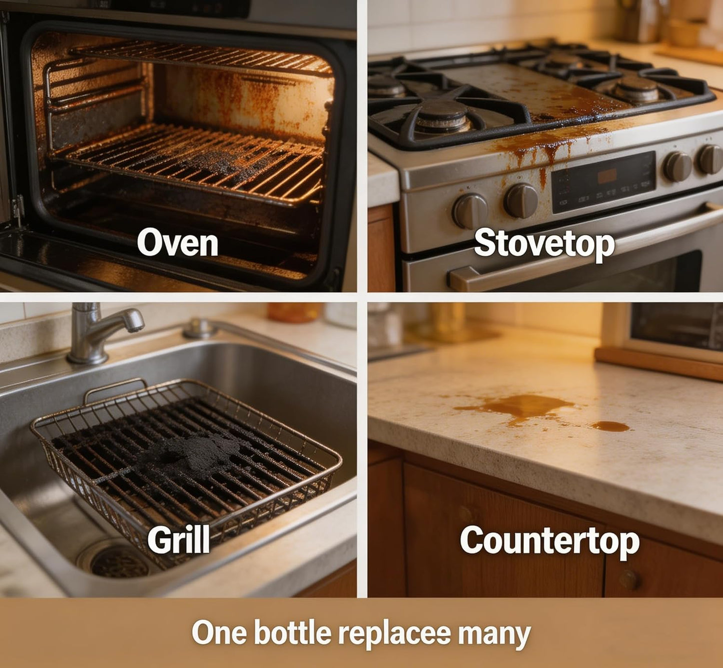 2-Pack Oven Cleaner Heavy Duty – Foam Spray for Kitchen Grease, Stovetop, Grill, Cookware, Countertop, Baked-On Food, Multi-Surface Degreaser (100ml)