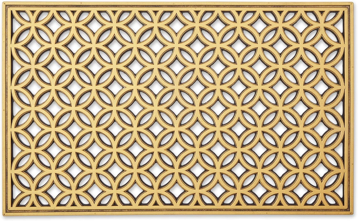 DII Rubber Doormats Collection All Weather, 18x30, Lattice