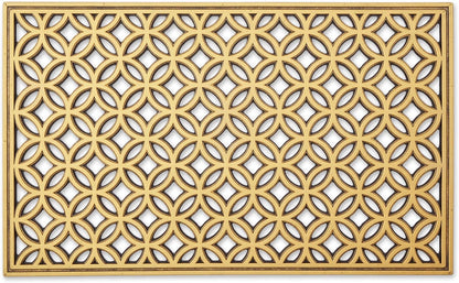 DII Rubber Doormats Collection All Weather, 18x30, Lattice
