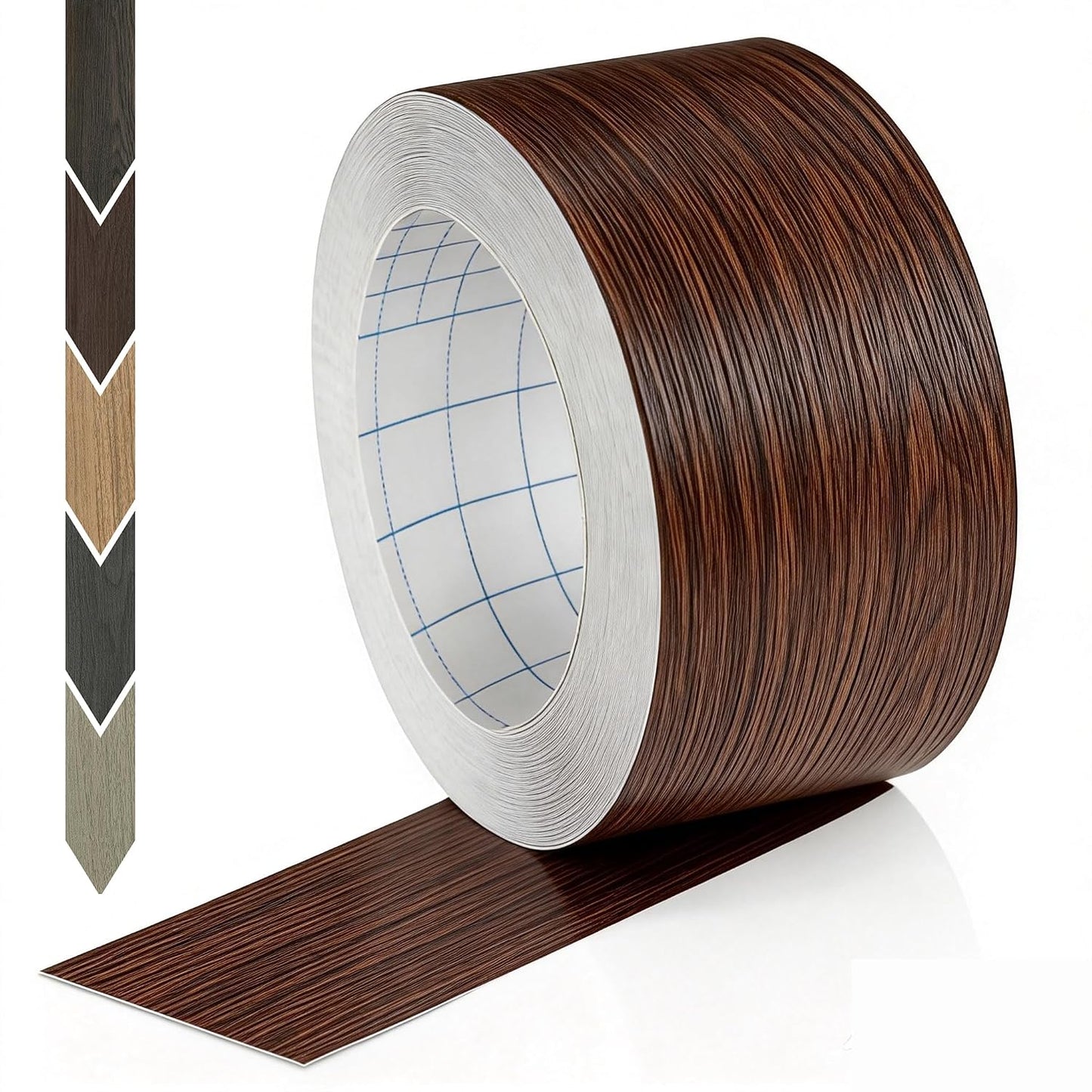 GSCIT Club Wood Grain Repair Tape, 2.4 inch X 15ft Self Adhesive Maple Grain Repair Patch for Tables, Chairs, Baseboards, Doors, Windows, Floors, Handicraft DIY. - Colors A
