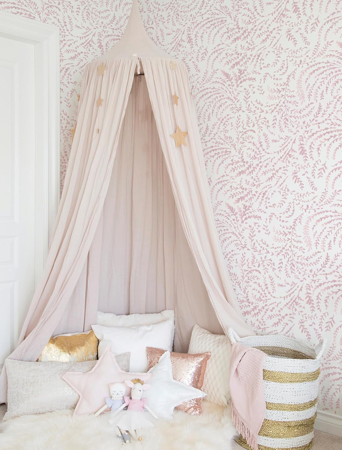 Peel and Stick Wallpaper Boho Wall Paper Peel and Stick Modern Watercolor Beige Wallpaper for Bathroom 17.3"x118"