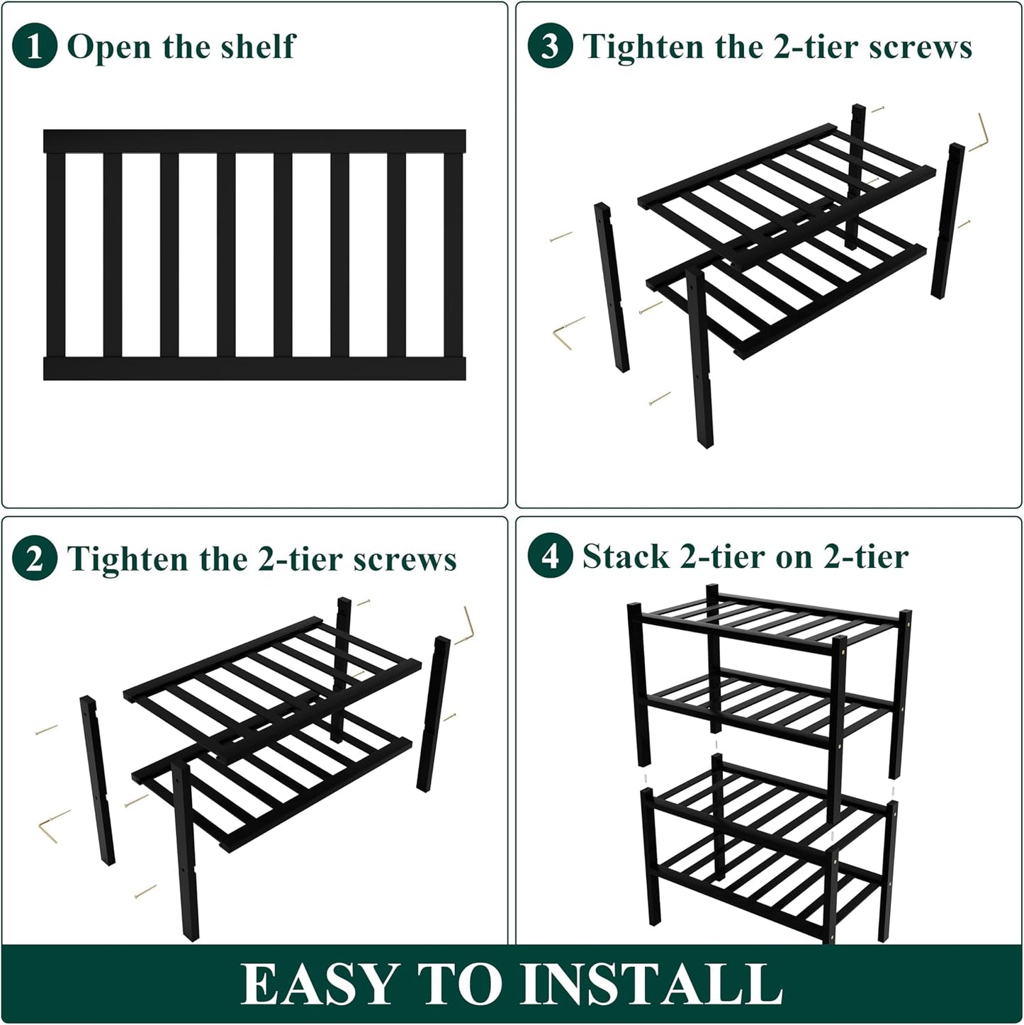 Smiry Bamboo Shoe Rack, 3 Tier Free Standing Wooden Shoe Organizer, Stackable Wood Shoe Storage Shelf for Closet, Entryway, 12 Vertical Slats, 2+1 Stack Standard Legs, 26.8"x11"x19.5", Natural