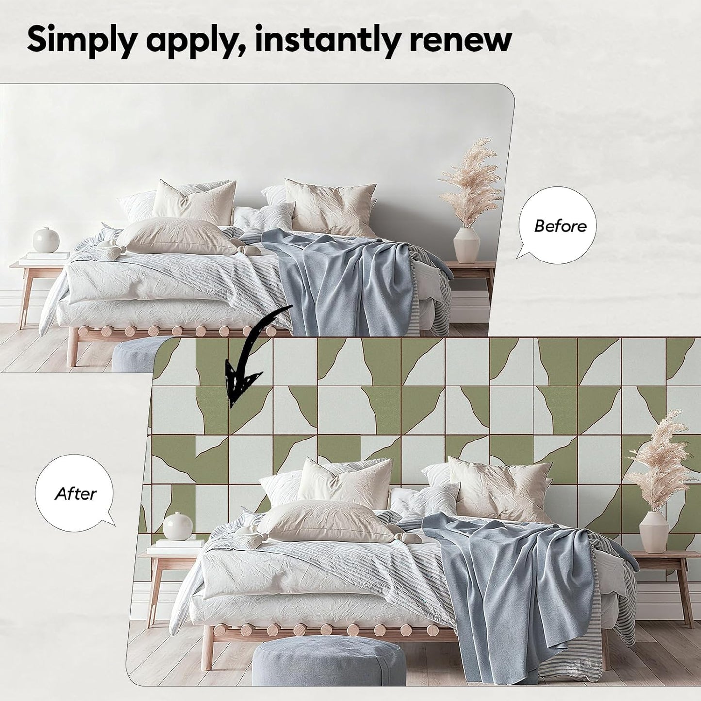 17"x118" Peel and Stick Wallpaper for Renter Friendly, Removable Wallpaper Peel and Stick, Self-Adhesive Textured Contact Paper for Walls, Cabinets, Countertops(Geometric Clay)