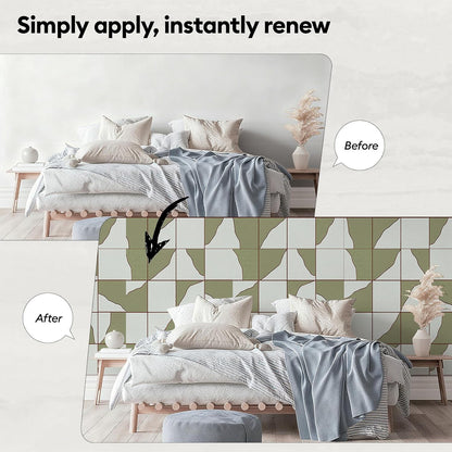 17"x118" Peel and Stick Wallpaper for Renter Friendly, Removable Wallpaper Peel and Stick, Self-Adhesive Textured Contact Paper for Walls, Cabinets, Countertops(Geometric Clay)