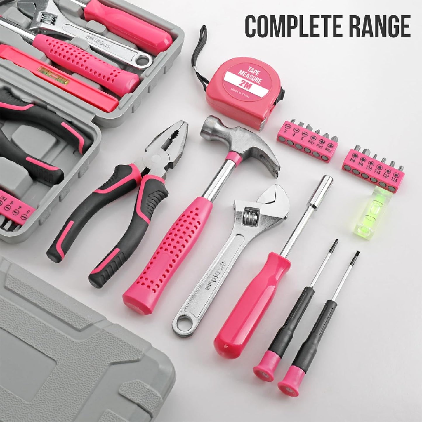 20 Pcs Basic Tool Kit, Compact Home Tool Set with Mini Tool Box, Ideal for Household Repairs, Office Maintenance, Simple DIY, General Tools User-friendly for Beginners, Women & Student(Yellow)