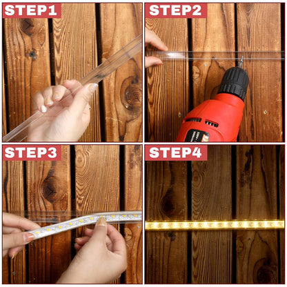 Chunful 36'' 6 Pack Cabinet Door Protector 3/4 '' Clear Cabinet Protector Edge Guard Plastic U Channel Edge Guard Trimable PVC Protective for Kitchen Cabinets Furniture Decorative Protection