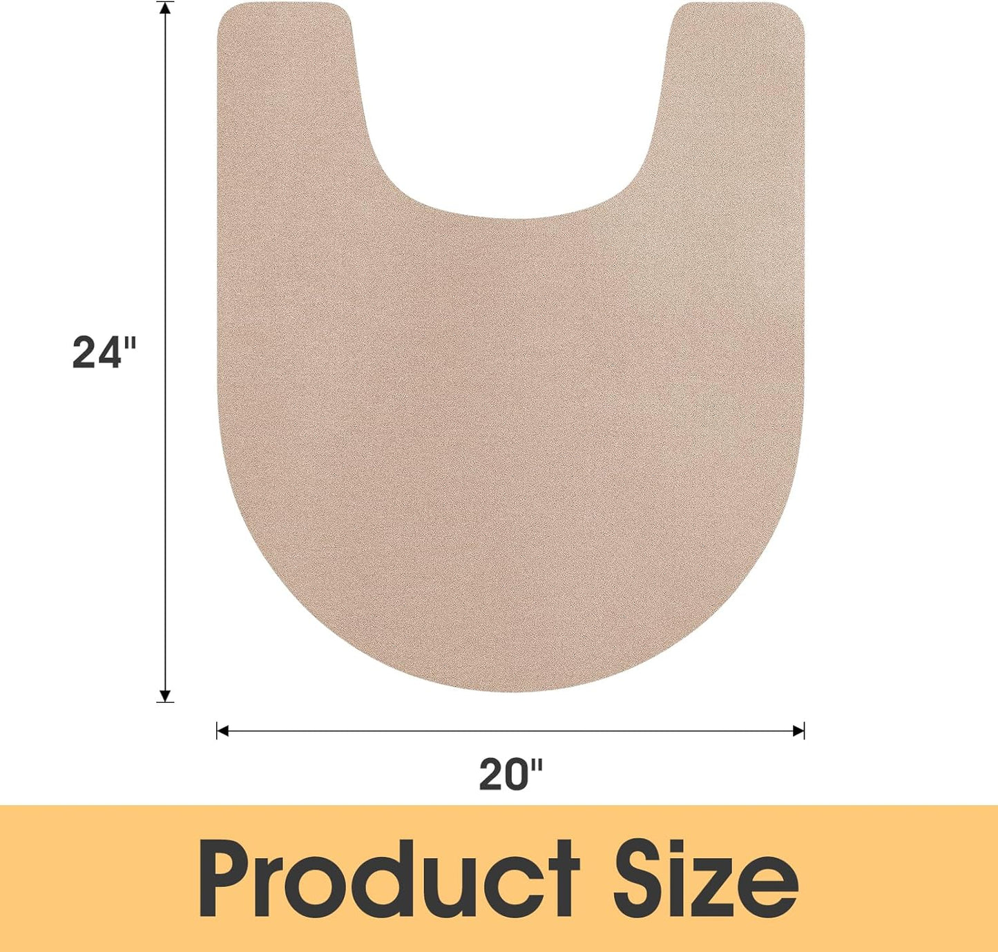ACCUMTEK Non Slip Bath Mat, Thin Bathroom Rugs Fit Under Door, Quick Dry Bath Mats, Machine Washable Bath Rugs for Bathroom, Bathtub & Kitchen, Grey/Bordered/24 x17
